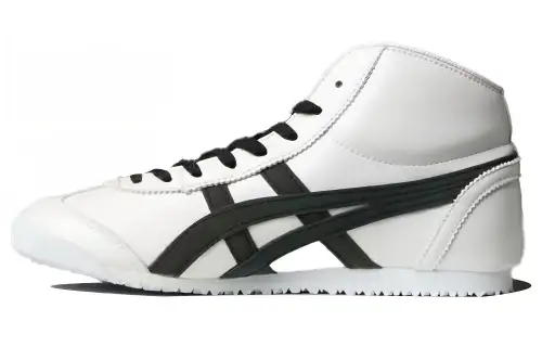 Onitsuka Tiger MEXICO 66 Cushioning Slip Resistant Abrasion Resistant High top Casual Shoes Unisex White