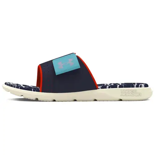 Under Armour Mercenary Comfortable And Lightweight Quiet Slide Slippers Unisex Navy Blue