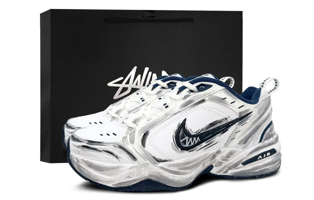 Nike Air Monarch 4 Low top Chunky Sneakers Unisex Gray White