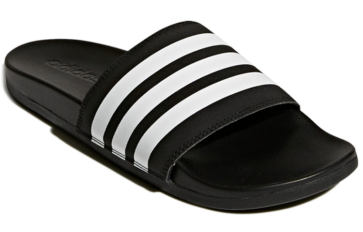 Шлепанцы adidas Adilette Comfort Slides (черно-белые) — Чёрный / белый — фото 3