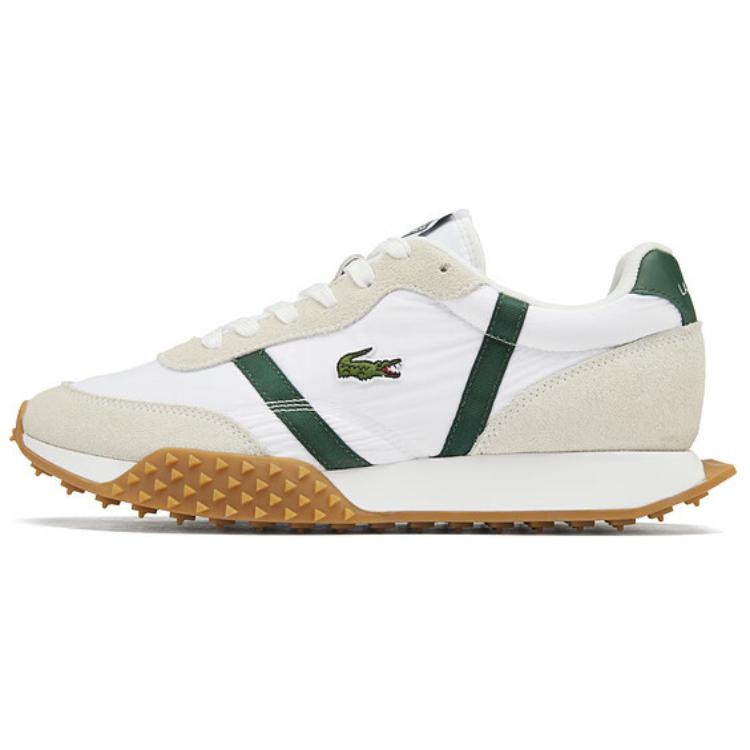 Мужские кроссовки LACOSTE (бело-зеленые)