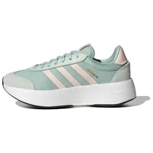 Adidas Originals CITY RNR Abrasion Resistant Lightweight Low top Casual Shoes Women's Green