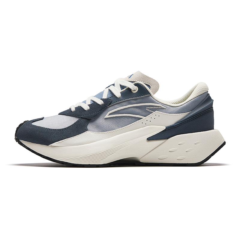 Anta Rock Sugar 4 Slip Resistant Abrasion Resistant Low top Casual Shoes Men's Blue Gray White