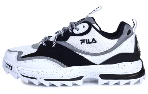 FILA Casual Style Collaboration Low Top Sneakers Black/White Women's