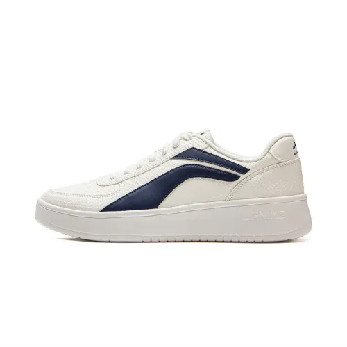 Li Ning Slip Resistant, Abrasion Resistant, Lightweight Low top Casual Shoes Men's White Blue