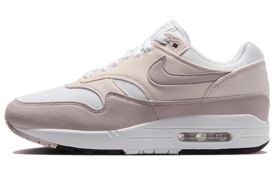 Женские кроссовки Nike Air Max 1 (розово-белые)