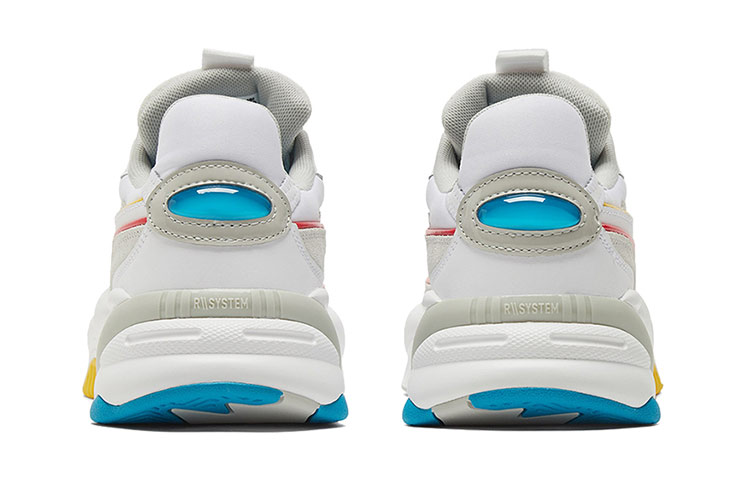 Женские кроссовки PUMA Rs-2k Power Play (бело-серый) — Белый / серый / жёлтый / синий / красный — фото 5