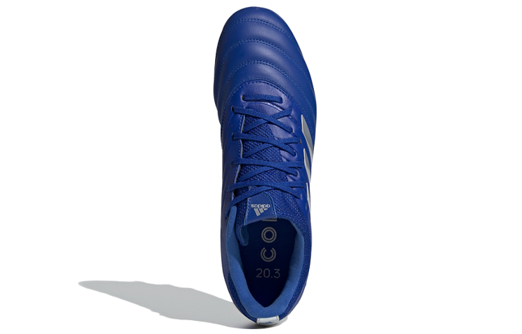 Мужские футбольные бутсы adidas Copa 20.3 MG (сине-серые) — Синийсерый — фото 5