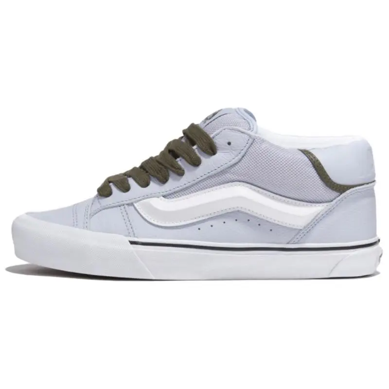 Vans KNU Leather, Textile Cushioning Mid top Casual Shoes Unisex Blue