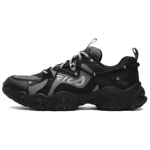 FILA Fluid 4 Retro Sports Breathable Low top Casual Shoes Women's Black