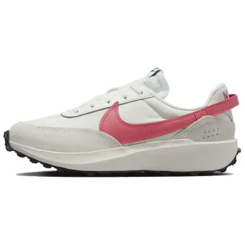 Nike Waffle Debut Abrasion Resistant Breathable Low top Casual Shoes Women's White Red