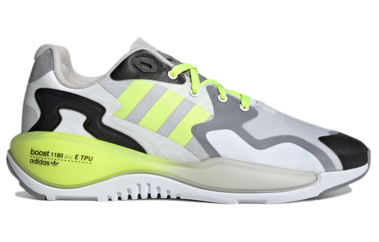 Кеды adidas originals ZX Alkyne (бело-серо-зеленые) — Белый / серый / зелёный — фото 2