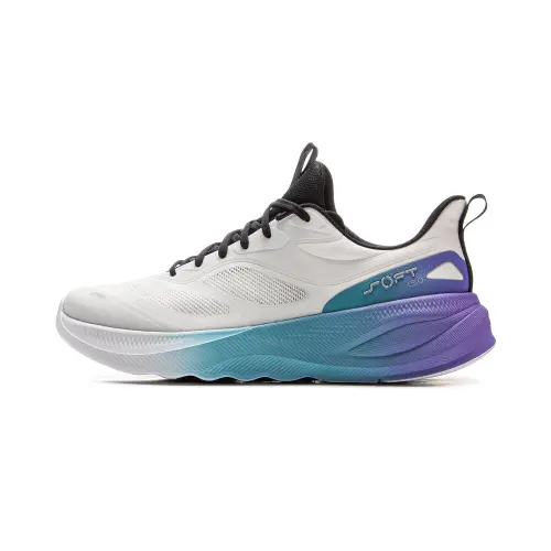 Li Ning Soft Go 2 V4 Cushioning, Wear Resistant Low top Casual Shoes Men's Standard White