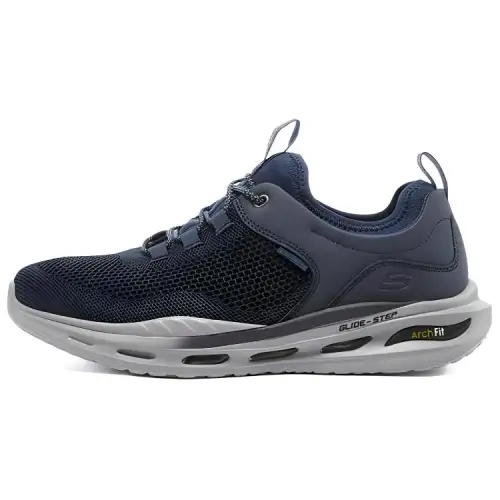 Skechers Fabric Low top Casual Shoes Men's Marine Blue