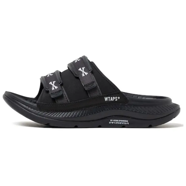 HOKA ONE ONE x WTAPS ORA Luxe Slide Slippers Unisex Black White