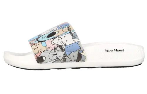 Skechers Hyper Slide Rubber Sole Slide Slippers Women's White Multicolor