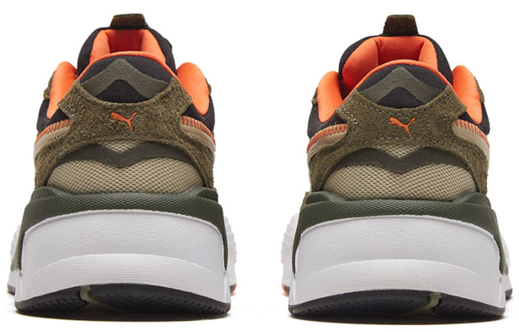 Мужские кроссовки PUMA RS-X (серо-бежевые) — 灰卡其色/墨绿色/褐橄榄色 — фото 4