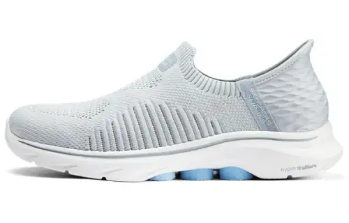Skechers GO WALK 7 Hands Free Slip Ins Cushioning Breathable Support Low top Walking Shoes Women's Gray