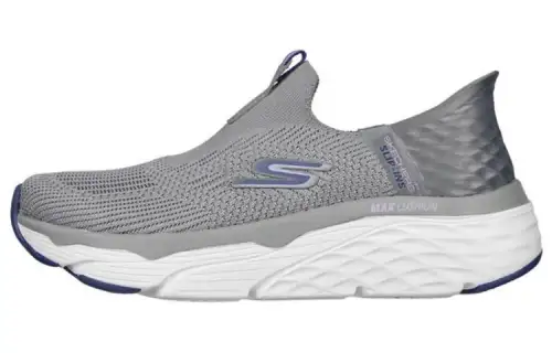 Skechers Max Cushioning Hands Free Slip Ins Low top Sports Casual Shoes Women's Gray