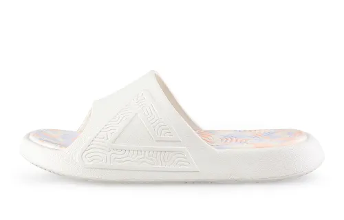 PEAK Tai Ji1.0 EVA Quiet Slide Slippers Women's Canvas White