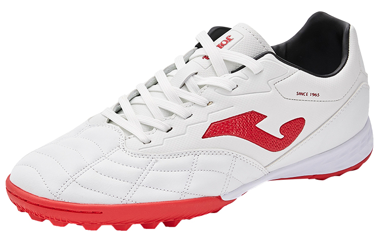 Joma TF Turf Slip Resistant Coverage Soccer Shoes Men's White Red