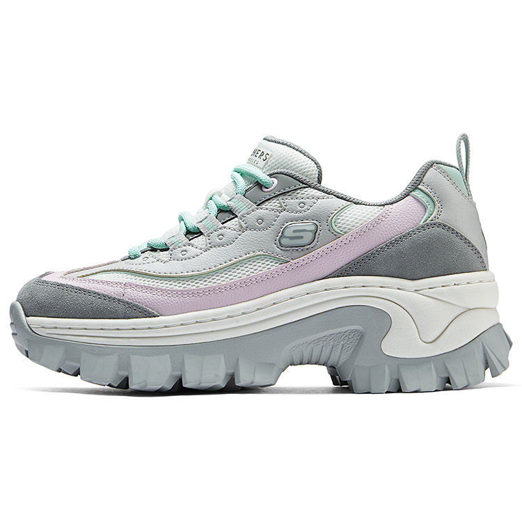 Женские кеды Skechers HI-RYZE (серый / фиолетовый)