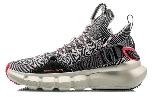 Li Ning New York Fashion Apparel Week Runway Collection, Essence 2.3 Low top Casual Shoes Women's Black White