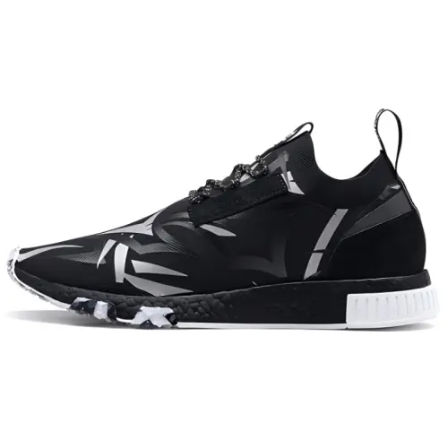 CLOT x Adidas Originals Juice Nmd Race Abrasion Resistant Abrasion Resistant Low top Casual Shoes Unisex Charcoal Black