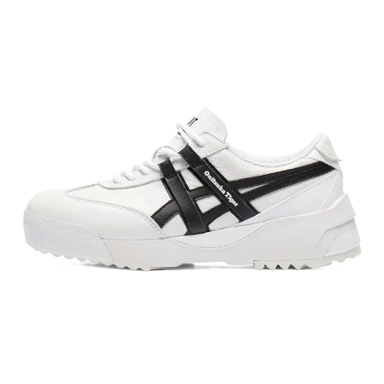 Onitsuka Tiger Delegation EX Comfortable Round Toe Abrasion Resistant Low top Casual Shoes Unisex White