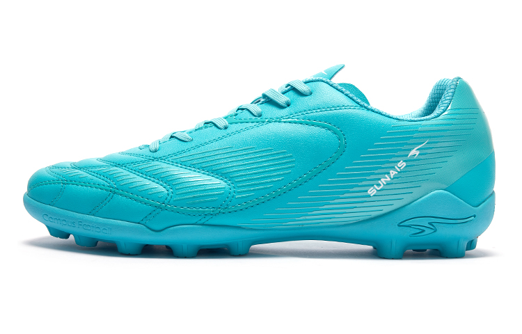 SUNAIS Soccer Shoes Men’s Low Top Sapphire Blue, Lake Blue, Black/Lemon