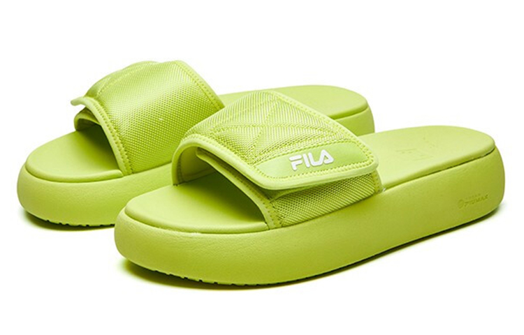 Женские шлепанцы Fila FUSION DONUT DX MORDEN CHIC-FMC (кислотно-оранжевые) — 酸橙色 — фото 3