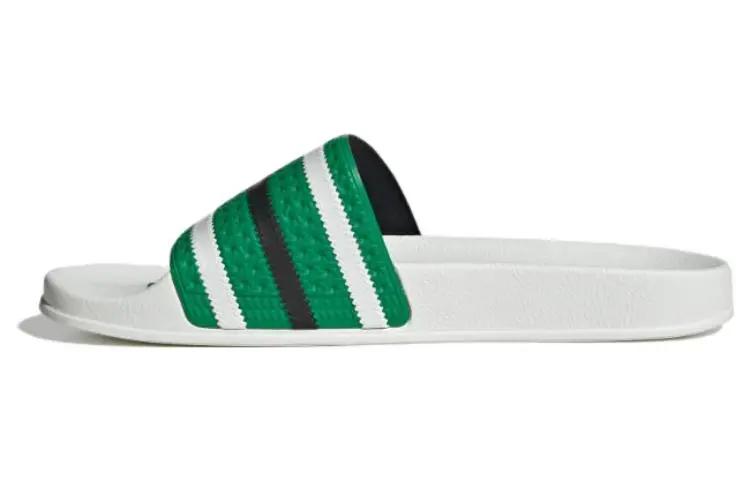 Adidas Adilette Slides 'Green White'