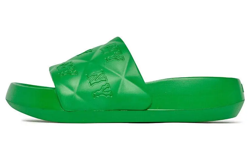 MLB Slipper Chunky Bouncer Slide Slip Resistant Abrasion Resistant Sports Slippers Unisex Green
