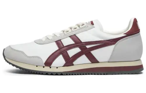Onitsuka Tiger Dualio Marathon Running Shoes 'White Grey Burgundy'