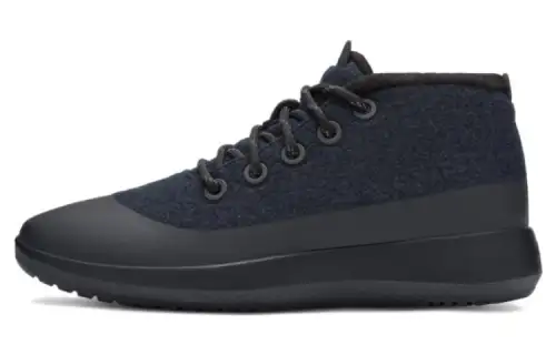 Allbirds Wool Runner Up Mizzle Plus Cushioning Slip Resistant Mid top Sports Casual Shoes Men's Natural Black