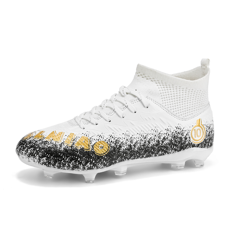 BIANSULONG Soccer Shoes Unisex Low Top Black/Gold