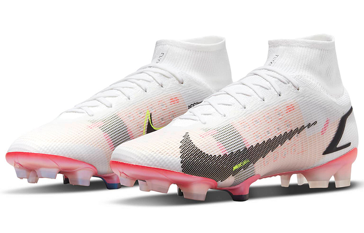 Унисекс бутсы Nike Mercurial Superfly 8 (белый) — Белый / розовыйкрасный — фото 3