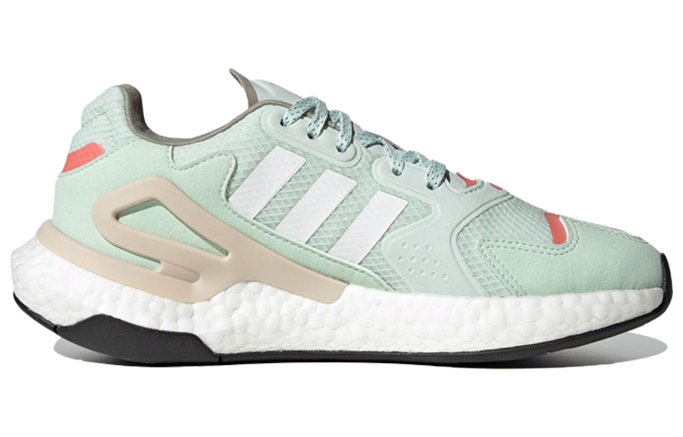 Женские кроссовки adidas originals Day Jogger (зелено-бело-оранжевые) — Зелёный / белый / оранжевый — фото 2