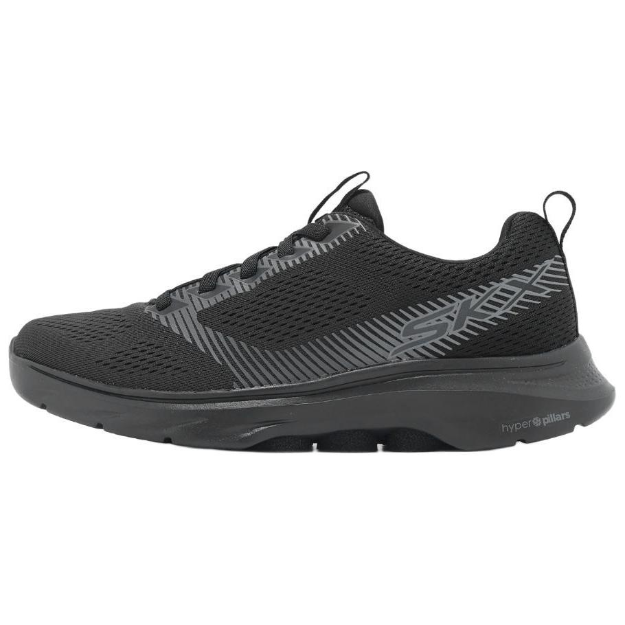 Skechers GO WALK 7 Abrasion Resistant Lightweight Wear resistant And Lightweight Low top Casual Shoes Men’s Black