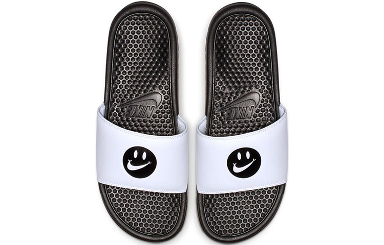 Мужские шлепанцы Nike Benassi JDI (черно-белые) — Чёрный / белый — фото 4