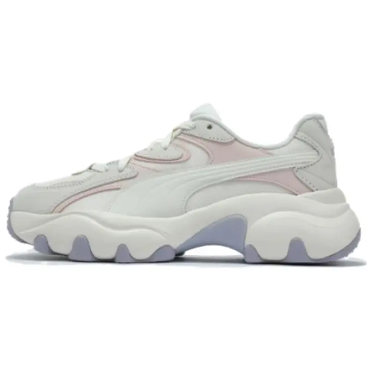 PUMA Pulsar Abrasion Resistant Low top Casual Shoes Women's Beige Pink