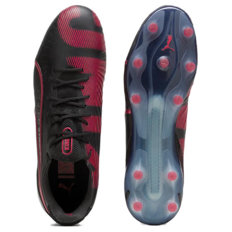 PUMA King Ultimate Soccer Shoes Men’s Black Red