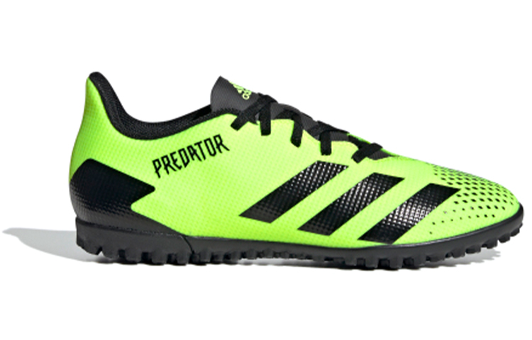 Мужские бутсы adidas Predator 20.4 (черно-зеленые) — 荧光绿/黑色 — фото 2