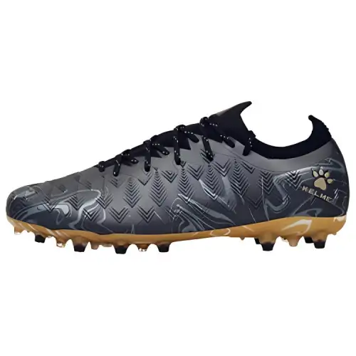 KELME MG Multi Ground Artificial Turf Slip Resistant Abrasion Resistant Soccer Shoes Men's Black