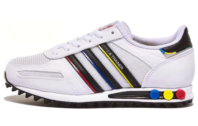 Adidas Originals La Trainer Cozy Wear Resistant Running Shoes White Unisex