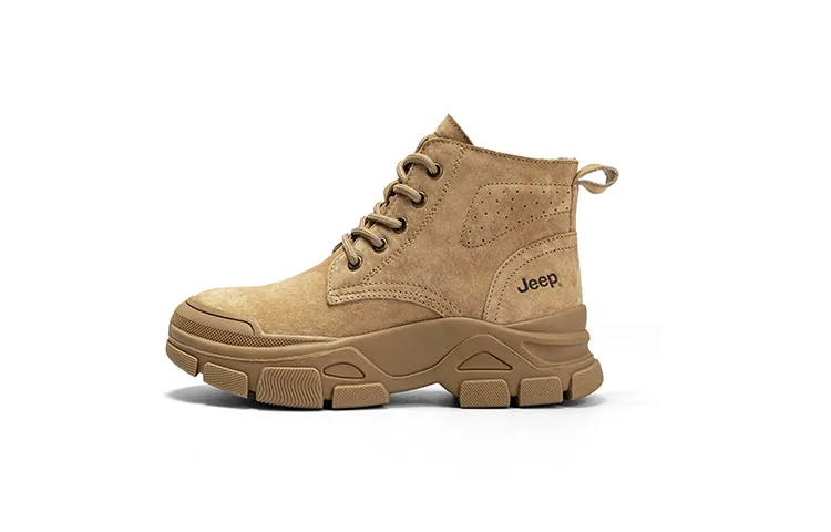 Jeep Combat Boots Women's Sandy, Light Gray