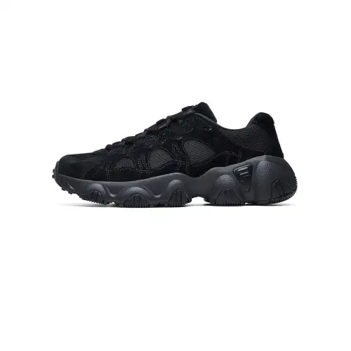 FILA Heritage FHT Textile, Pigskin Breathable And Resilient Low top Casual Shoes Men's Black