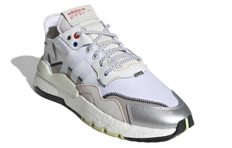 Кеды adidas Originals Nite Jogger (бело-серый) — Белый / серый / серебристый — фото 3