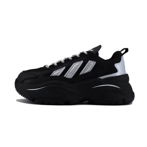 Adidas Originals OZGAIA Slip Resistant Slip Resistant Low top Casual Shoes Women's Black Silver