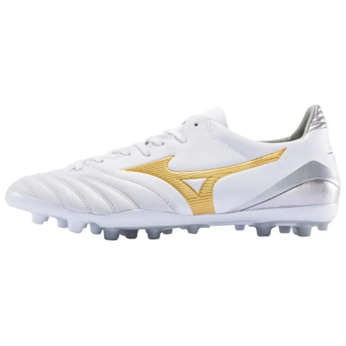 Mizuno Slip Resistant Abrasion Resistant Slip Resistant Abrasion Resistant Soccer Shoes Men's White Yellow